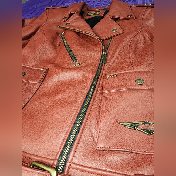 Harley-Davidson 120th Anniversary Collectors Edition Women's Leather Jacket - Picture 3 of 15